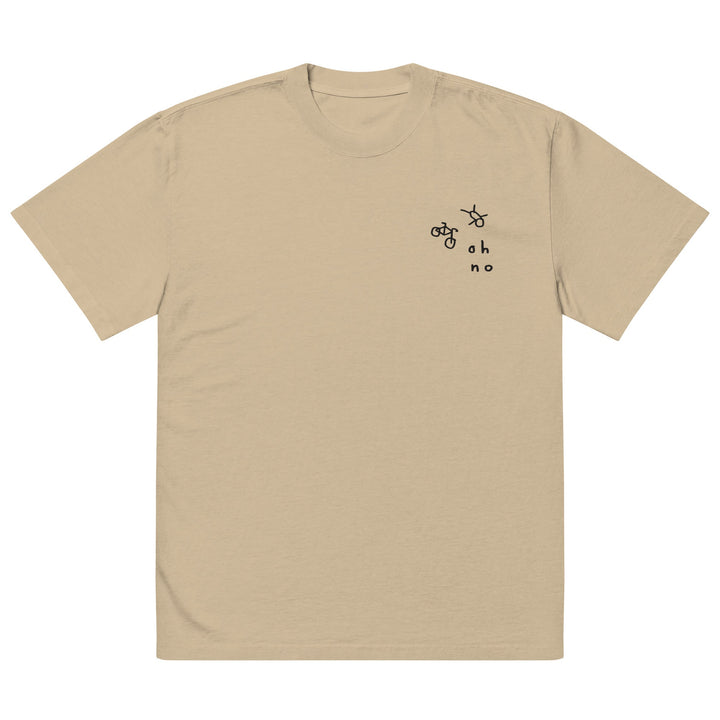 'Oh No' Oversized Faded Tee - The Fun Shop by Tegan