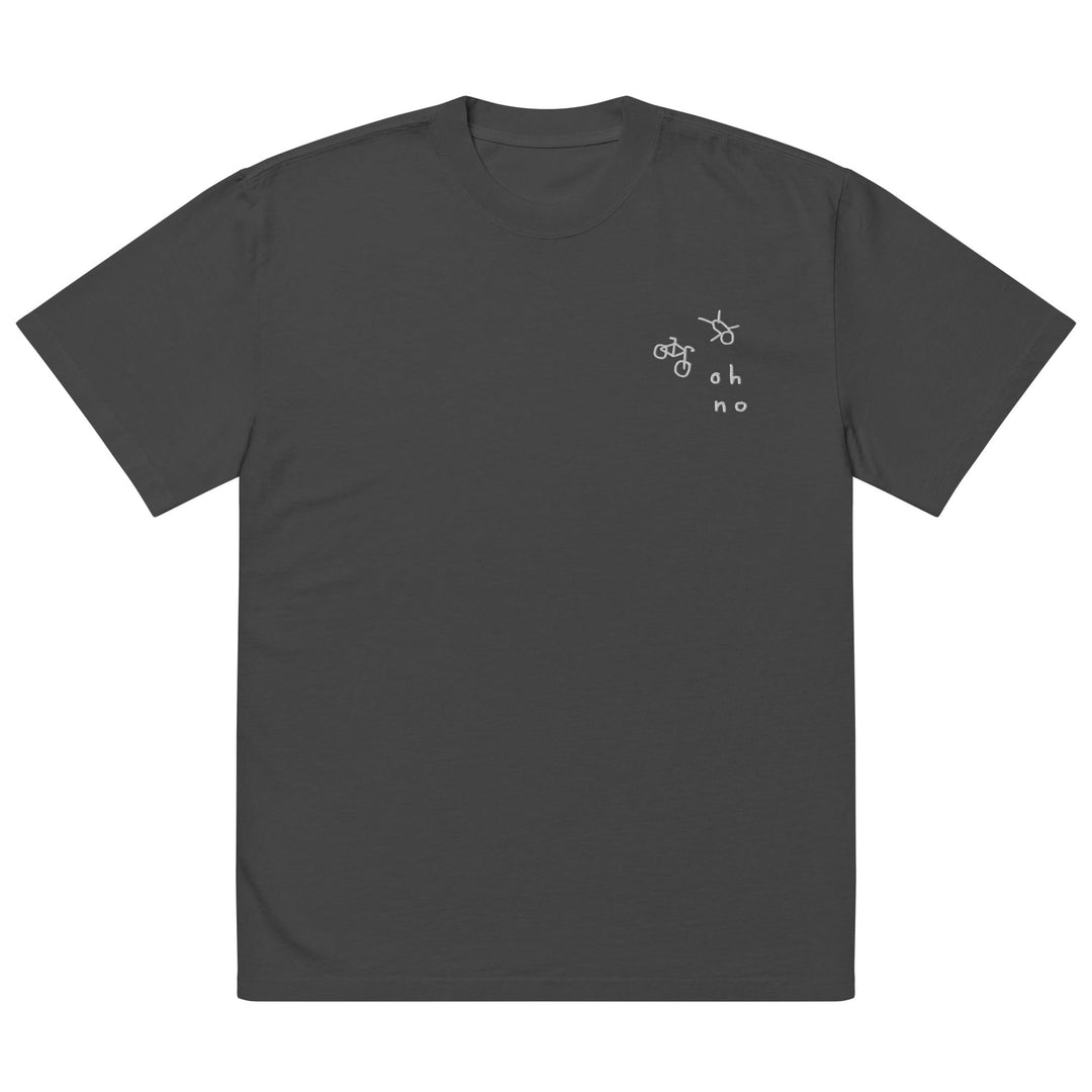'Oh No' Oversized Faded Tee - The Fun Shop by Tegan