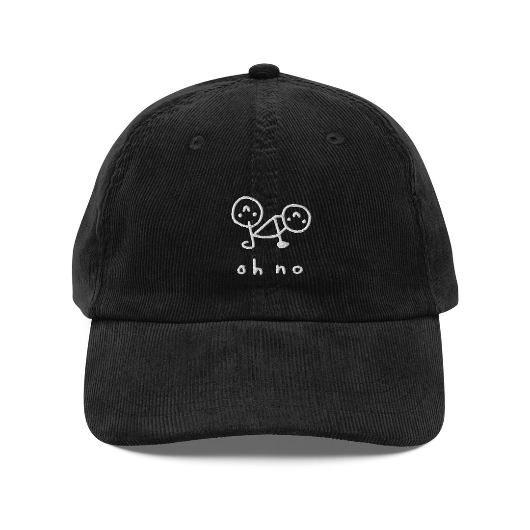 'Oh No' Vintage Corduroy Cap - The Fun Shop by Tegan