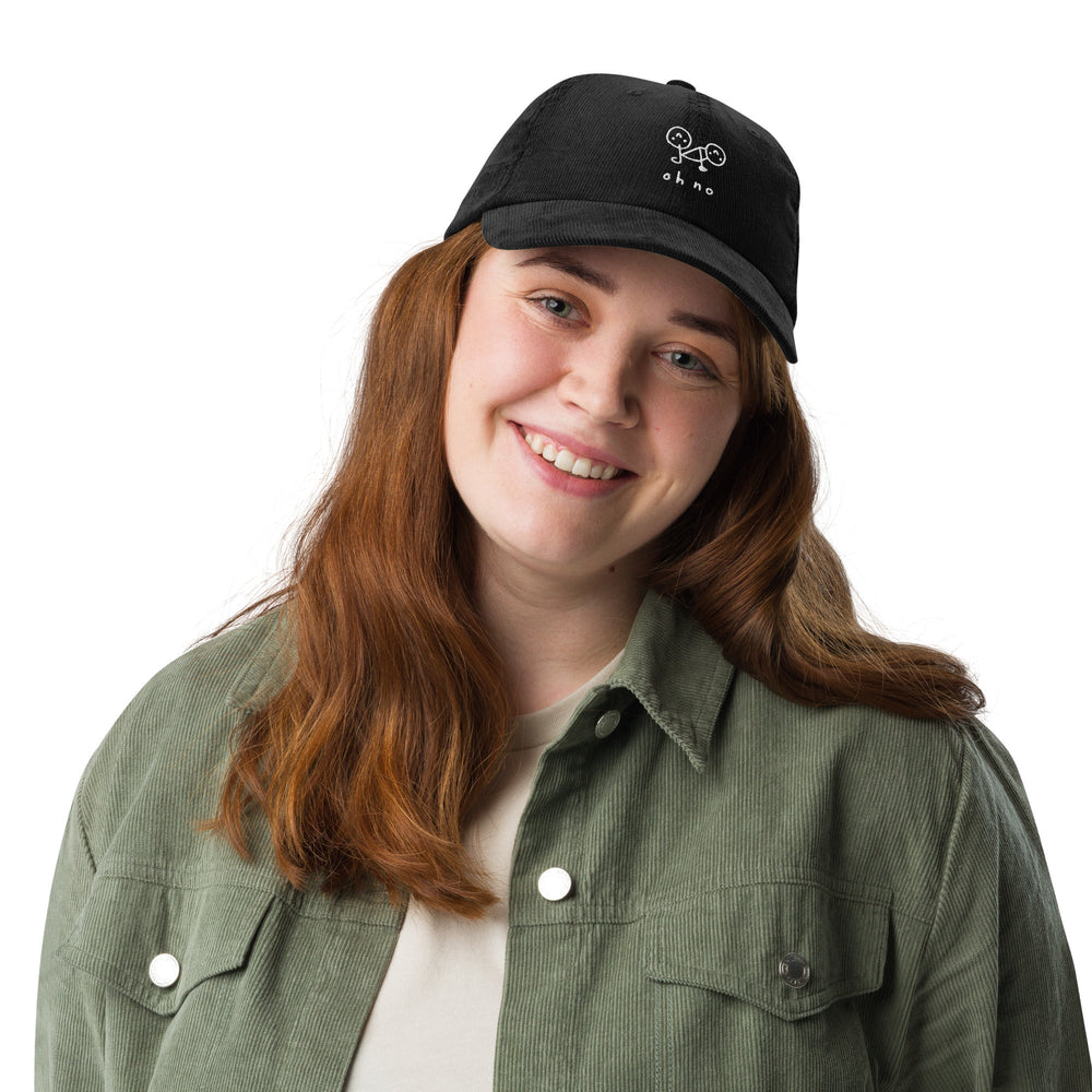 'Oh No' Vintage Corduroy Cap - The Fun Shop by Tegan