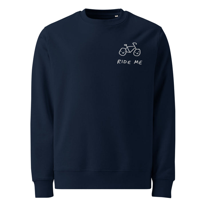 'Ride Me' Embroidered Organic Sweatshirt - The Fun Shop by Tegan