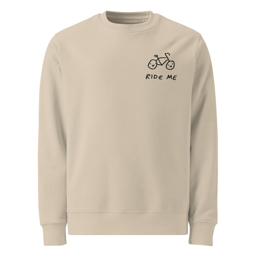 'Ride Me' Embroidered Organic Sweatshirt - The Fun Shop by Tegan