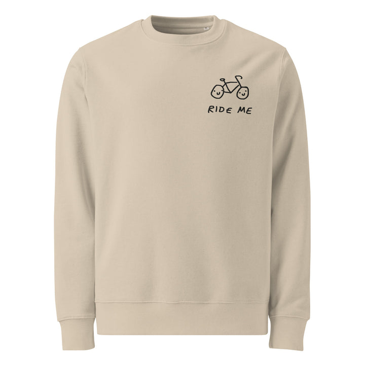 'Ride Me' Embroidered Organic Sweatshirt - The Fun Shop by Tegan