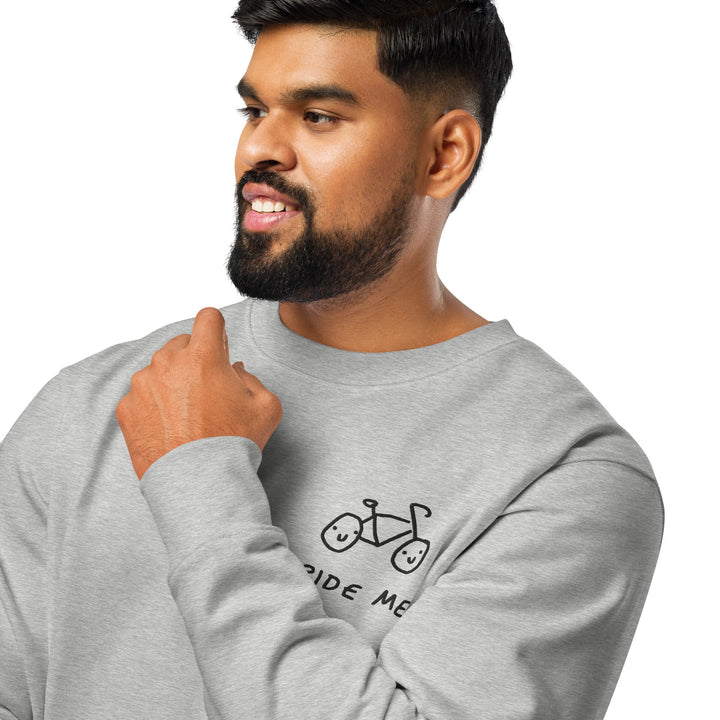 'Ride Me' Embroidered Organic Sweatshirt - The Fun Shop by Tegan