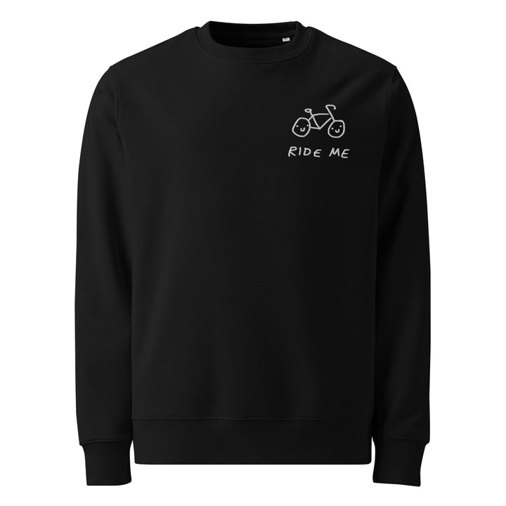 'Ride Me' Embroidered Organic Sweatshirt - The Fun Shop by Tegan