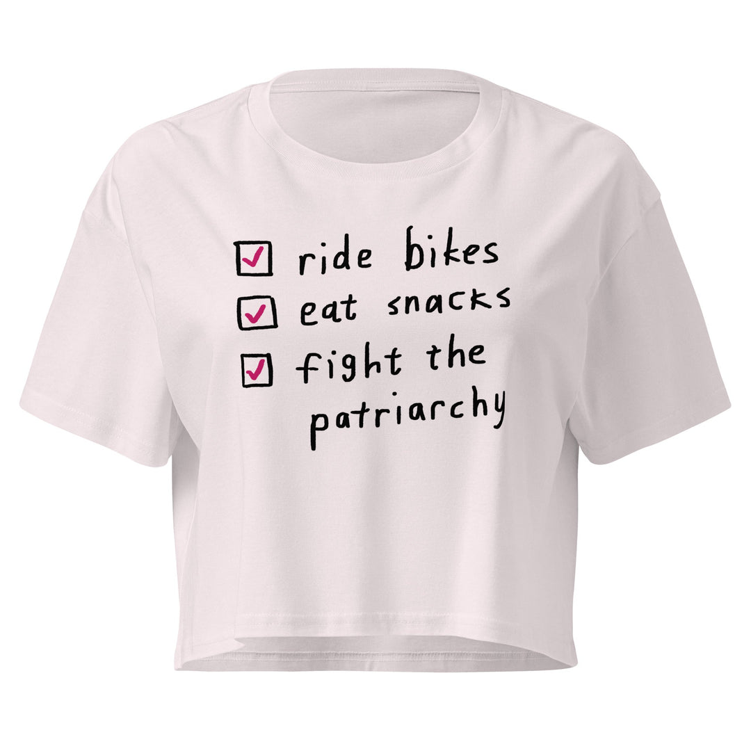 'The Checklist' crop tee femmes season - The Fun Shop by Tegan