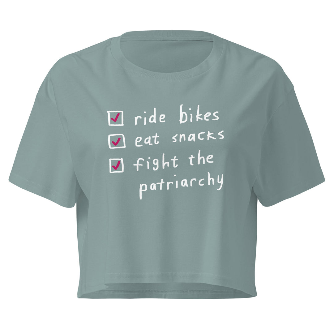 'The Checklist' crop tee femmes season - The Fun Shop by Tegan