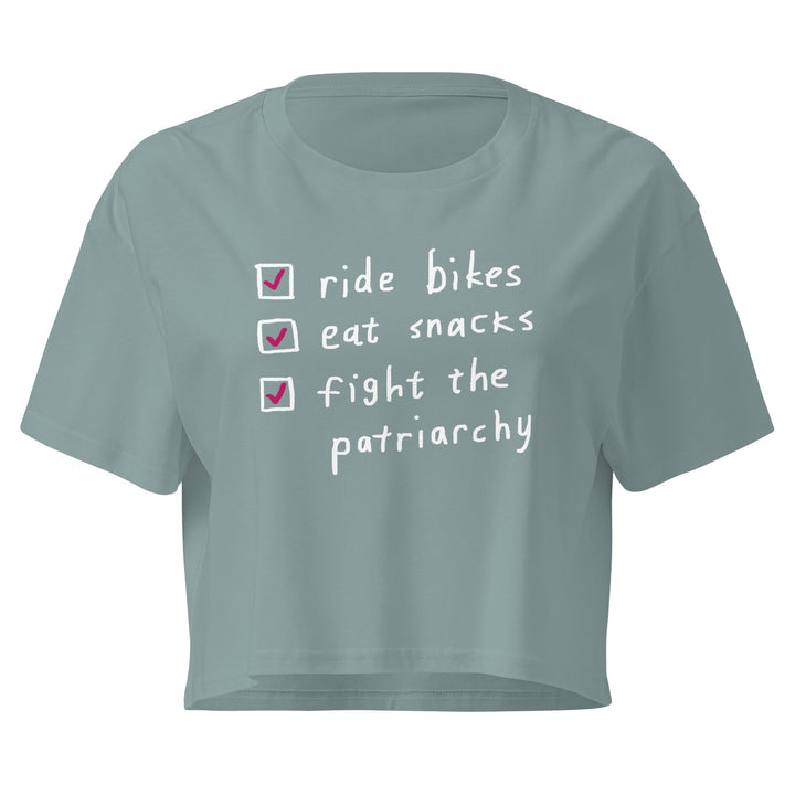 'The Checklist' crop tee femmes season - The Fun Shop by Tegan