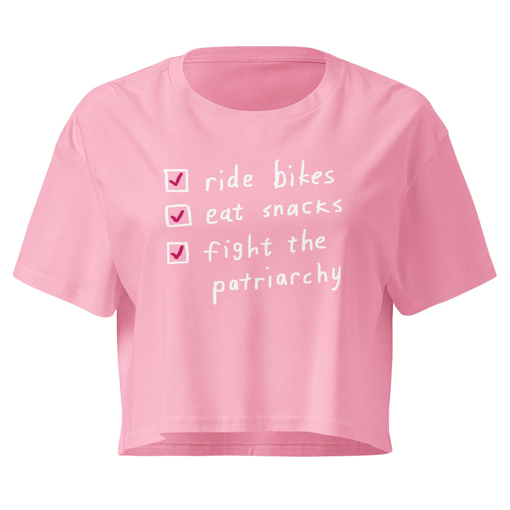 'The Checklist' crop tee femmes season - The Fun Shop by Tegan