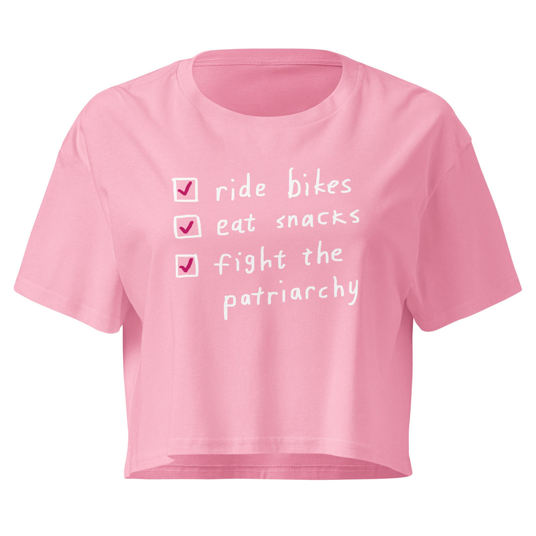 'The Checklist' crop tee femmes season - The Fun Shop by Tegan
