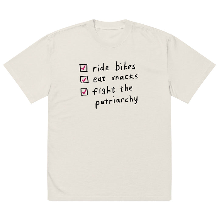 'The Checklist' Femmes Season Oversized Tee - The Fun Shop by Tegan