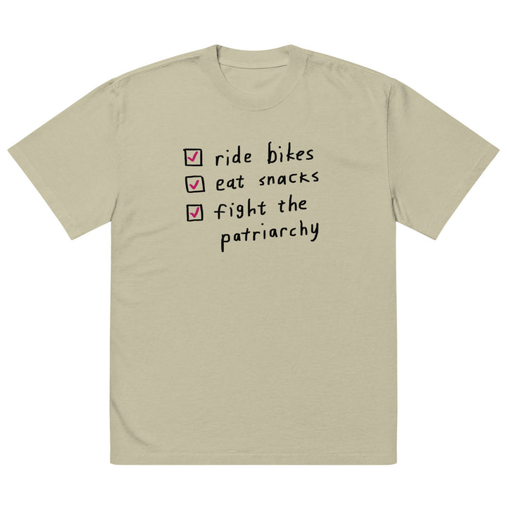'The Checklist' Femmes Season Oversized Tee - The Fun Shop by Tegan