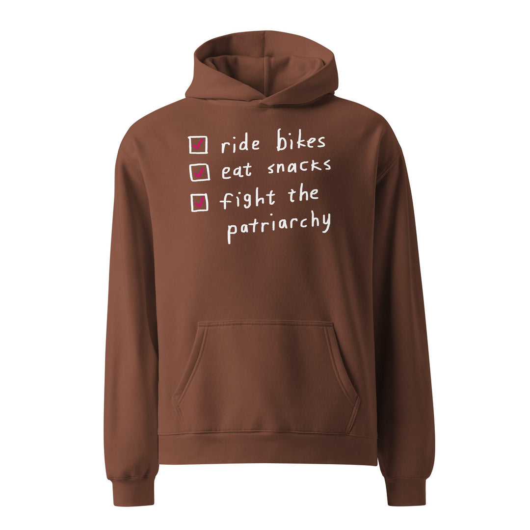 'The Checklist' Unisex oversized hoodie - The Fun Shop by Tegan