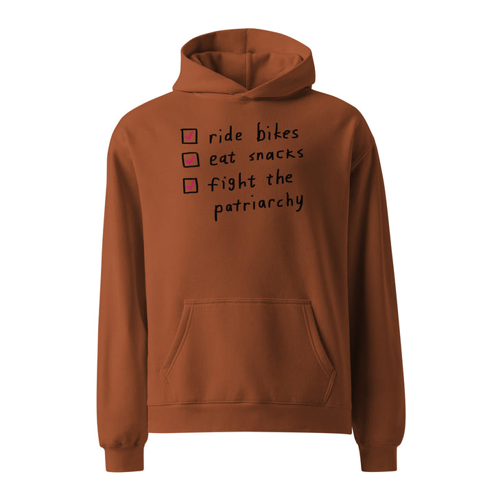 'The Checklist' Unisex oversized hoodie - The Fun Shop by Tegan