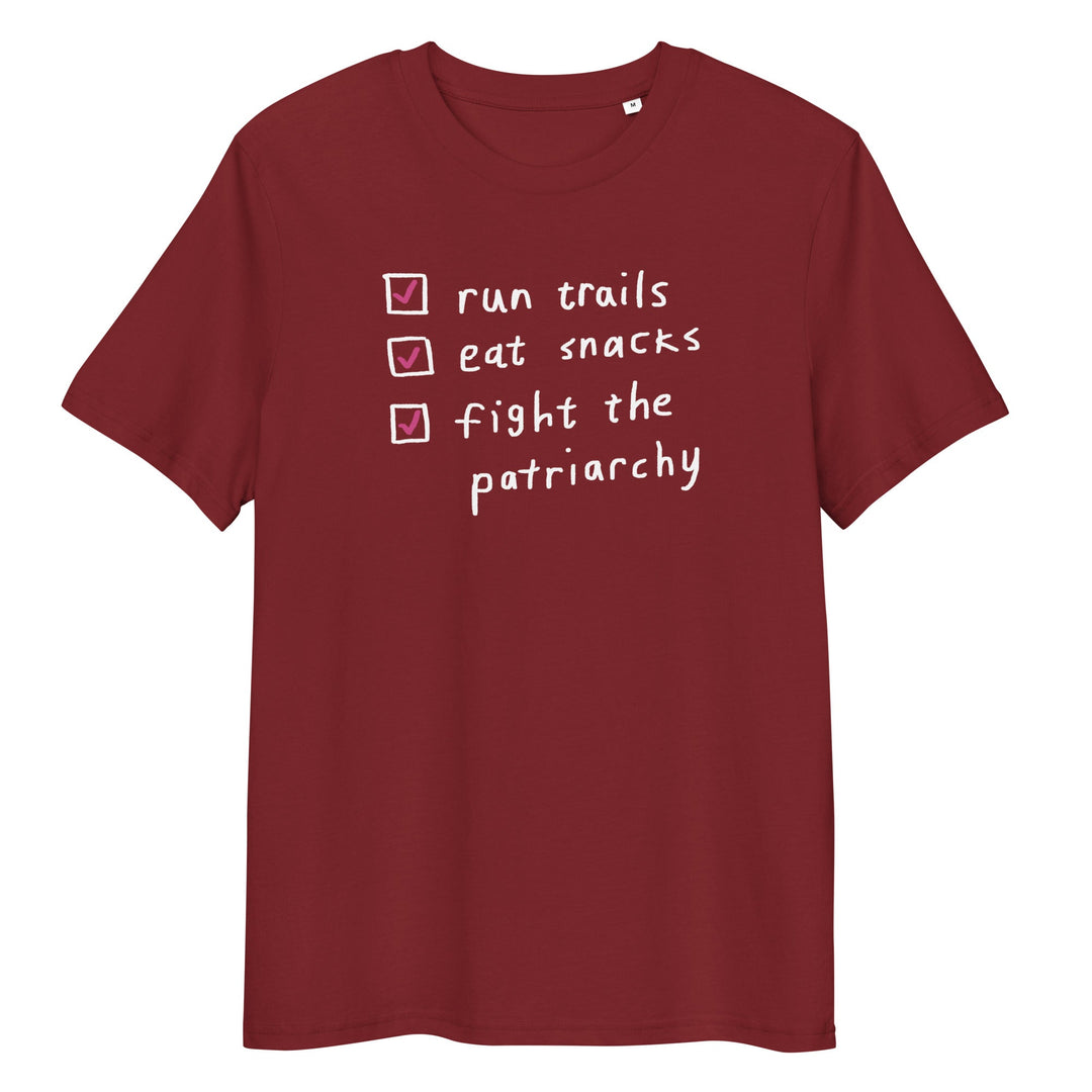 'The Running Checklist' Organic Cotton Tee - The Fun Shop by Tegan