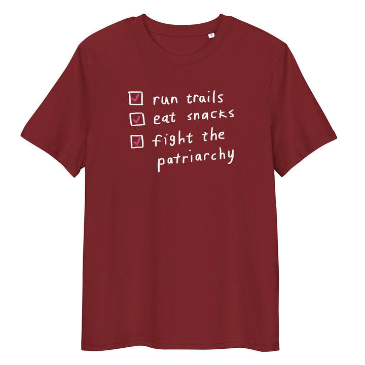 'The Running Checklist' Organic Cotton Tee - The Fun Shop by Tegan