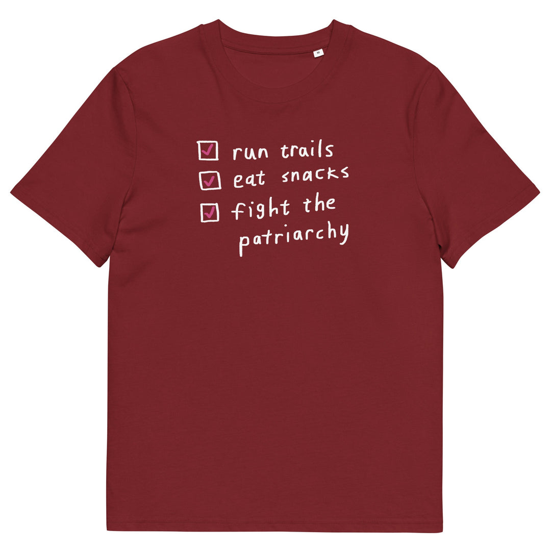 'The Running Checklist' Organic Cotton Tee - The Fun Shop by Tegan