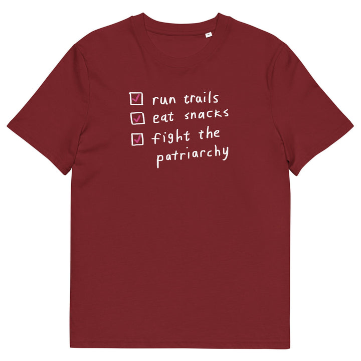 'The Running Checklist' Organic Cotton Tee - The Fun Shop by Tegan