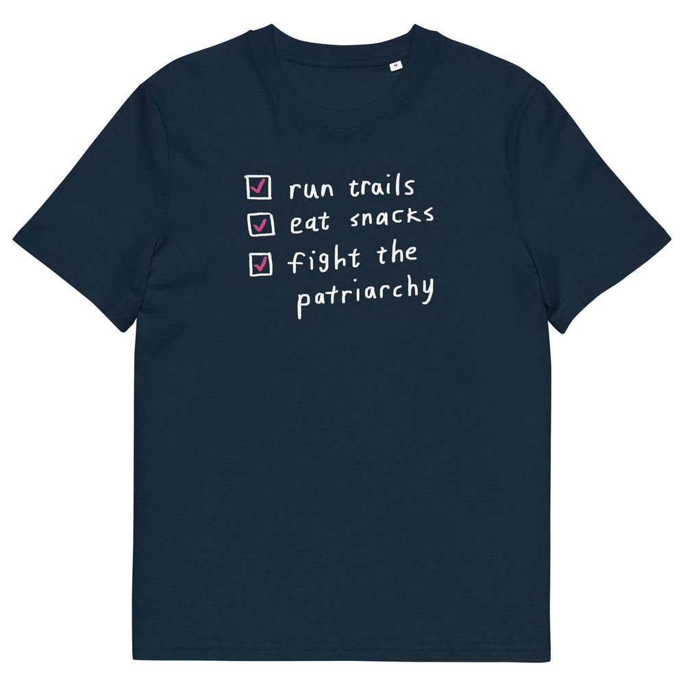 'The Running Checklist' Organic Cotton Tee - The Fun Shop by Tegan