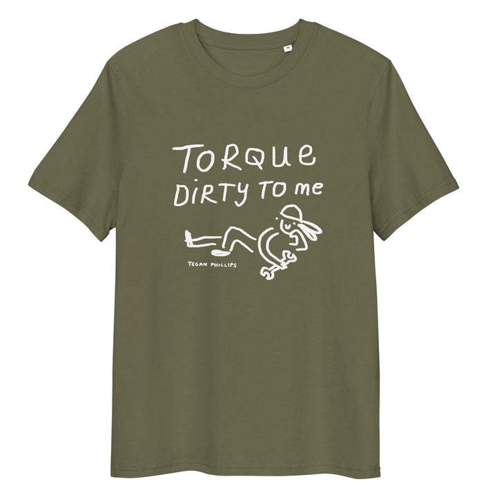 'Torque Dirty to Me' Unisex organic ribbed neck t-shirt - The Fun Shop by Tegan