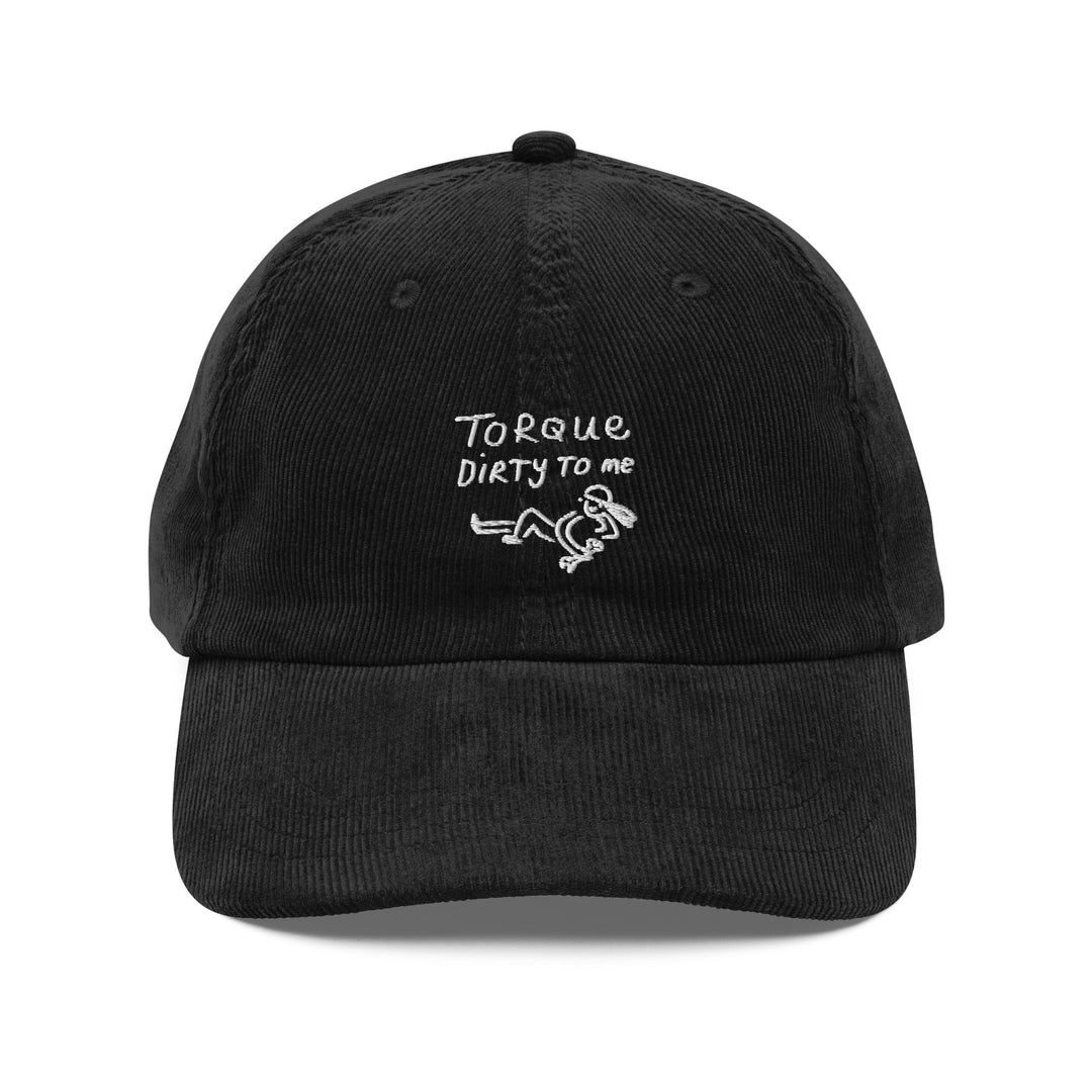 'Torque Dirty To Me' Vintage corduroy cap - The Fun Shop by Tegan
