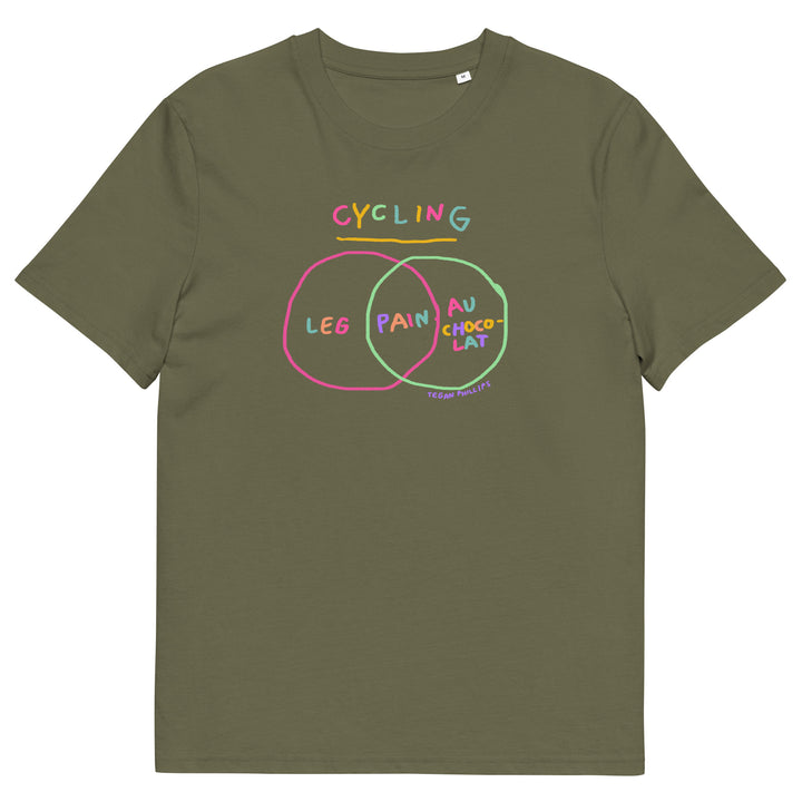 'Venn in Pain' Tri-colour Femmes Season Unisex Organic Cotton Tee