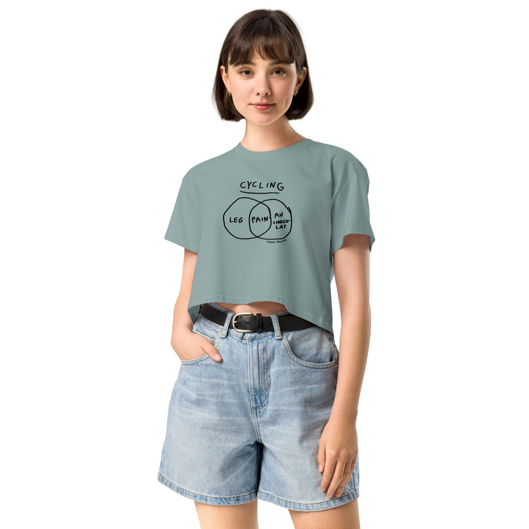 'Venn in Pain' Femmes Season crop tee - The Fun Shop by Tegan