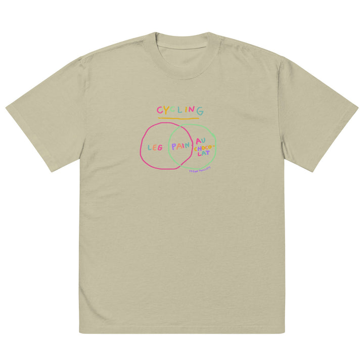 'Venn in Pain' - Tri Colour - Femmes Season Oversized tee - The Fun Shop by Tegan