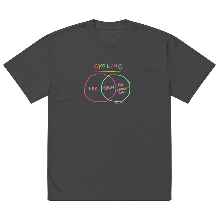 'Venn in Pain' - Tri Colour - Femmes Season Oversized tee - The Fun Shop by Tegan