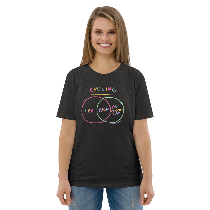 'Venn in Pain' Tri-colour Femmes Season Unisex Organic Cotton Tee - The Fun Shop by Tegan
