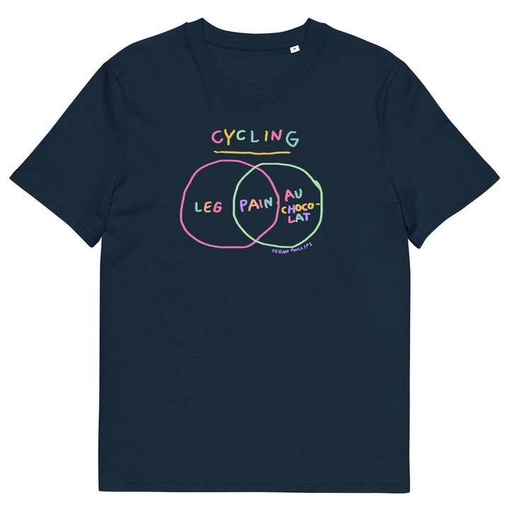 'Venn in Pain' Tri-colour Femmes Season Unisex Organic Cotton Tee - The Fun Shop by Tegan