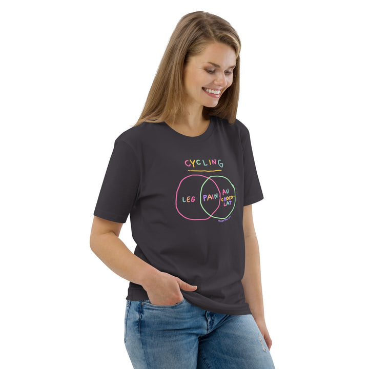 'Venn in Pain' Tri-colour Femmes Season Unisex Organic Cotton Tee - The Fun Shop by Tegan