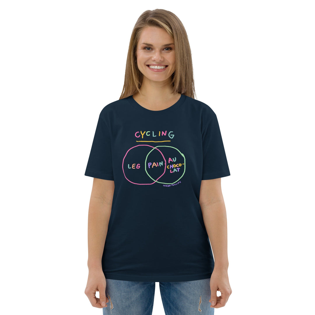 'Venn in Pain' Tri-colour Femmes Season Unisex Organic Cotton Tee - The Fun Shop by Tegan