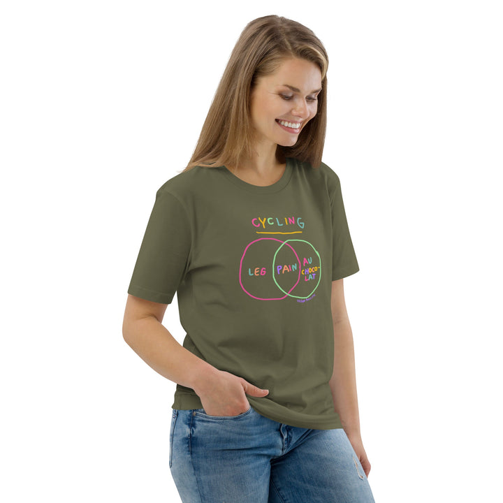 'Venn in Pain' Tri-colour Femmes Season Unisex Organic Cotton Tee - The Fun Shop by Tegan