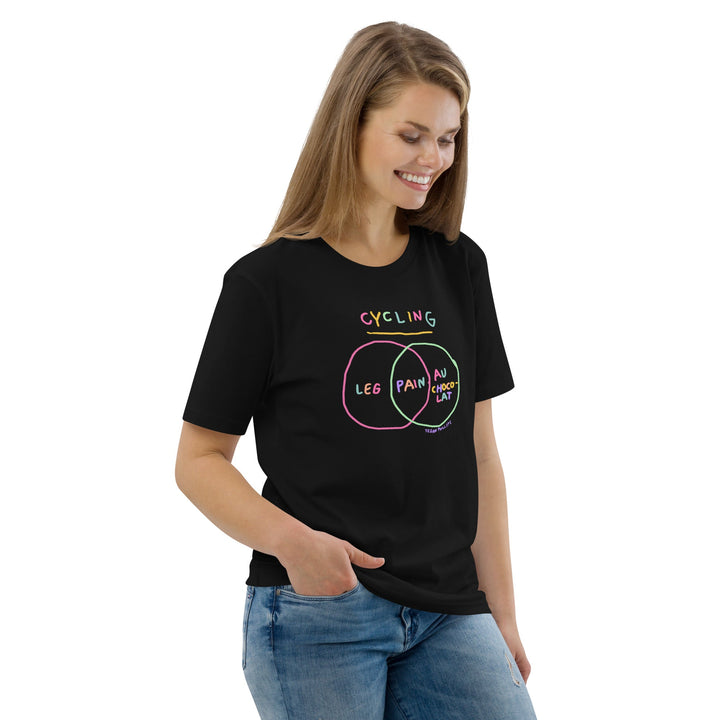 'Venn in Pain' Tri-colour Femmes Season Unisex Organic Cotton Tee - The Fun Shop by Tegan