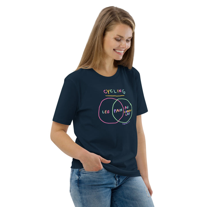 'Venn in Pain' Tri-colour Femmes Season Unisex Organic Cotton Tee - The Fun Shop by Tegan