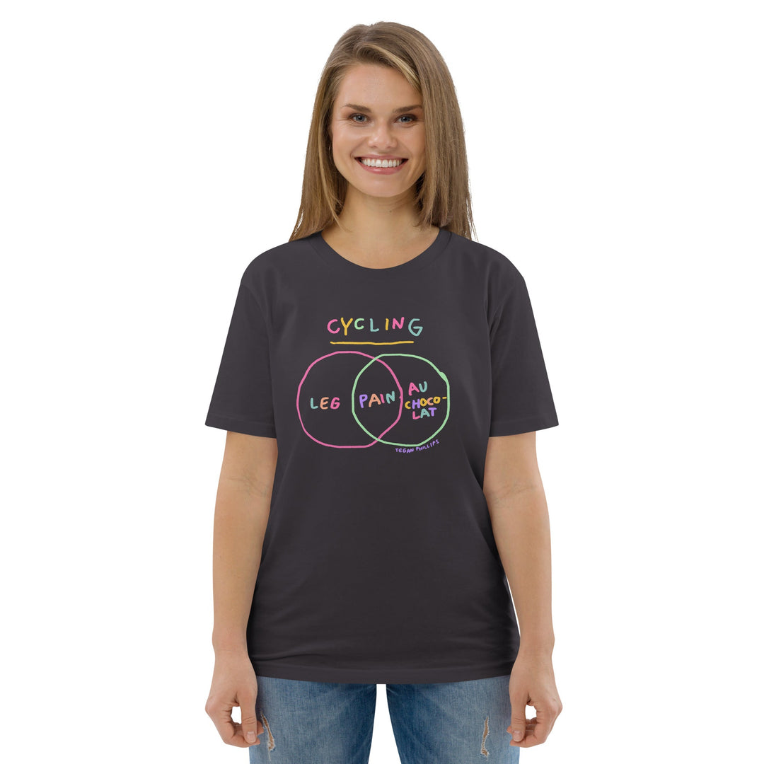 'Venn in Pain' Tri-colour Femmes Season Unisex Organic Cotton Tee - The Fun Shop by Tegan