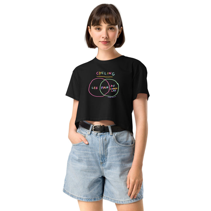 'Venn in Pain' - Tricolour - Femmes Season crop tee - The Fun Shop by Tegan