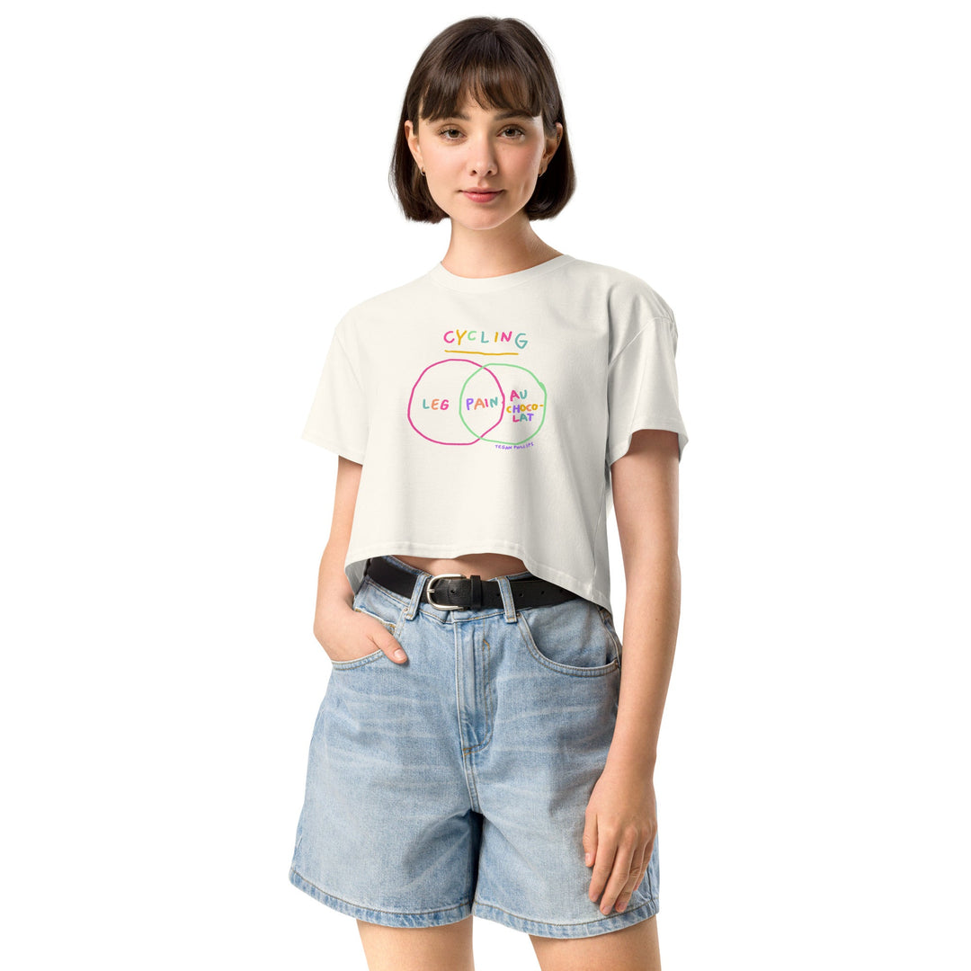 'Venn in Pain' - Tricolour - Femmes Season crop tee - The Fun Shop by Tegan