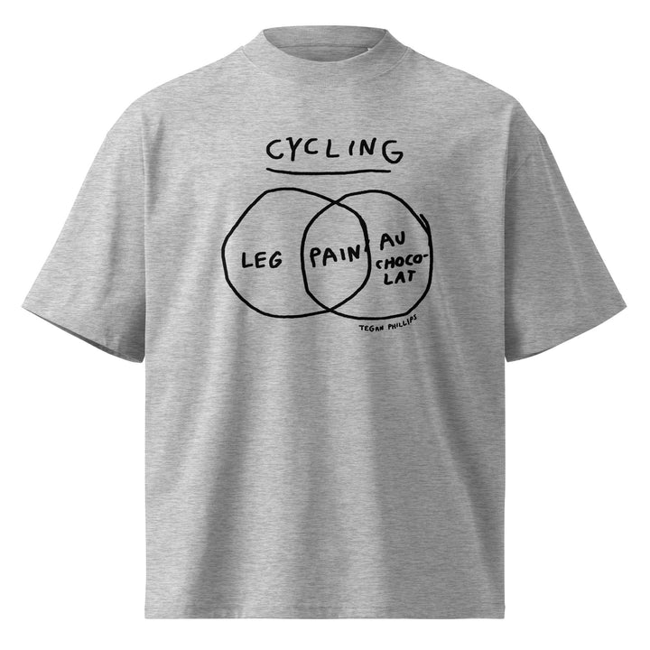 'Venn In Pain' Unisex organic oversized high neck tee - The Fun Shop by Tegan