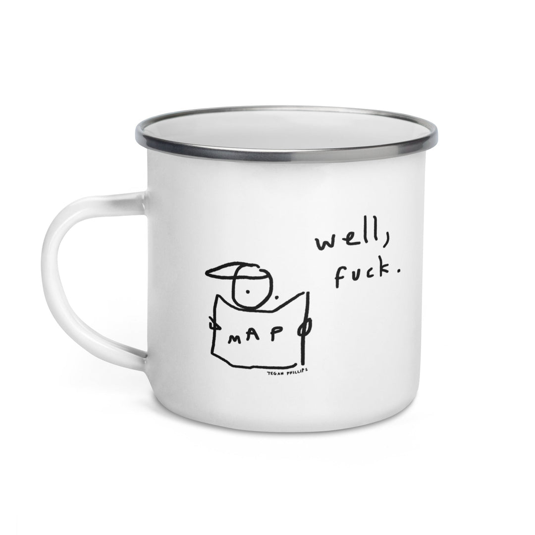 'Well, Fuck' Camping Mug - THE FUN SHOP by Tegan