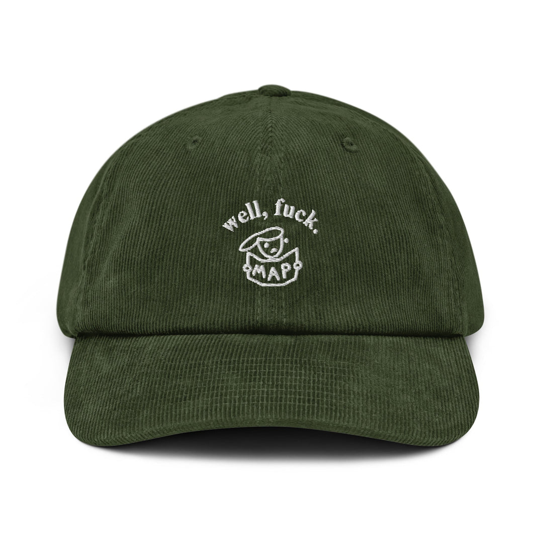 'Well, Fuck' Corduroy Cap - The Fun Shop by Tegan