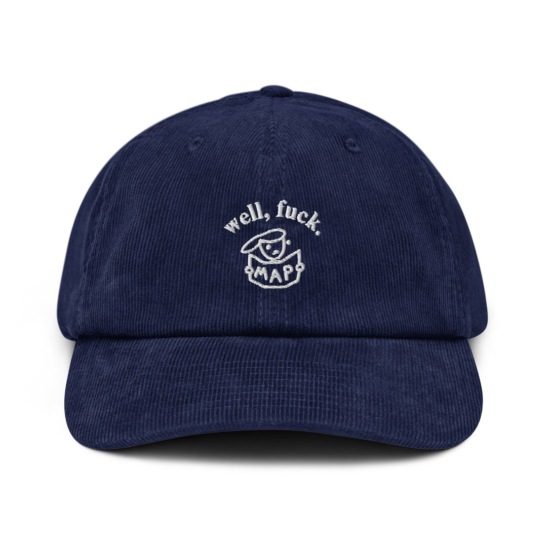 'Well, Fuck' Corduroy Cap - The Fun Shop by Tegan