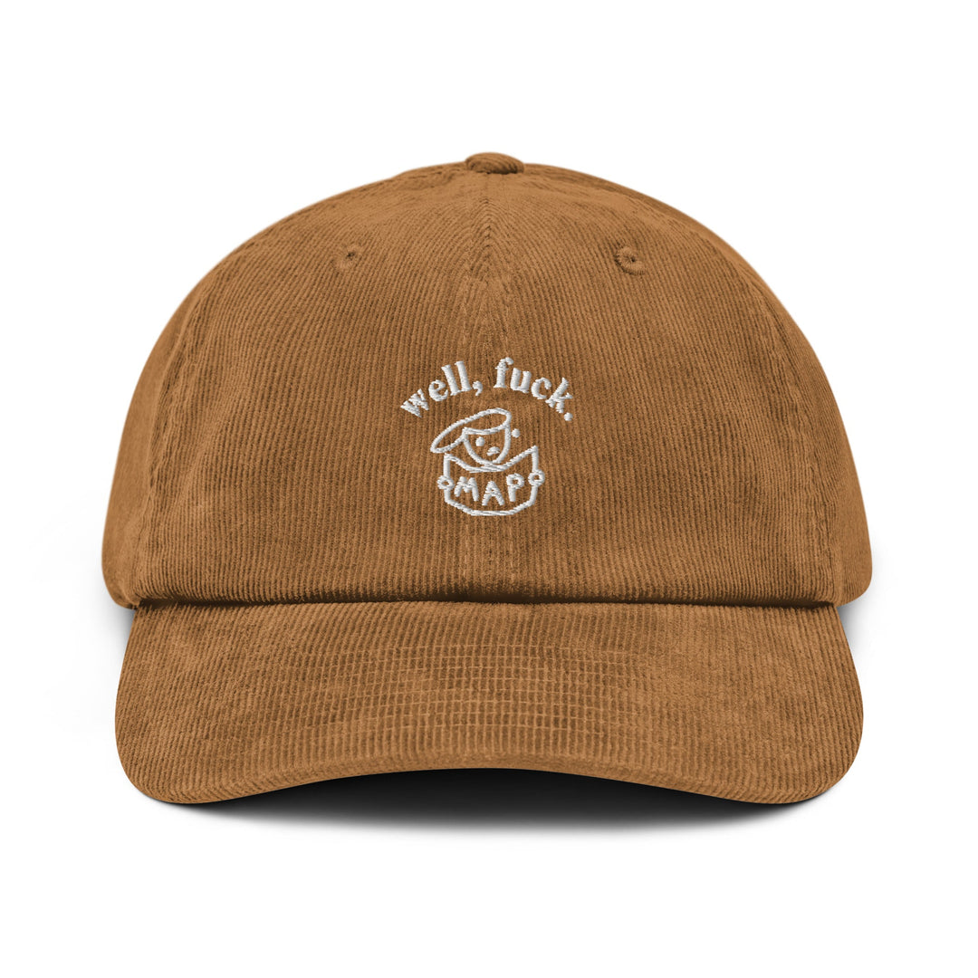 'Well, Fuck' Corduroy Cap - The Fun Shop by Tegan