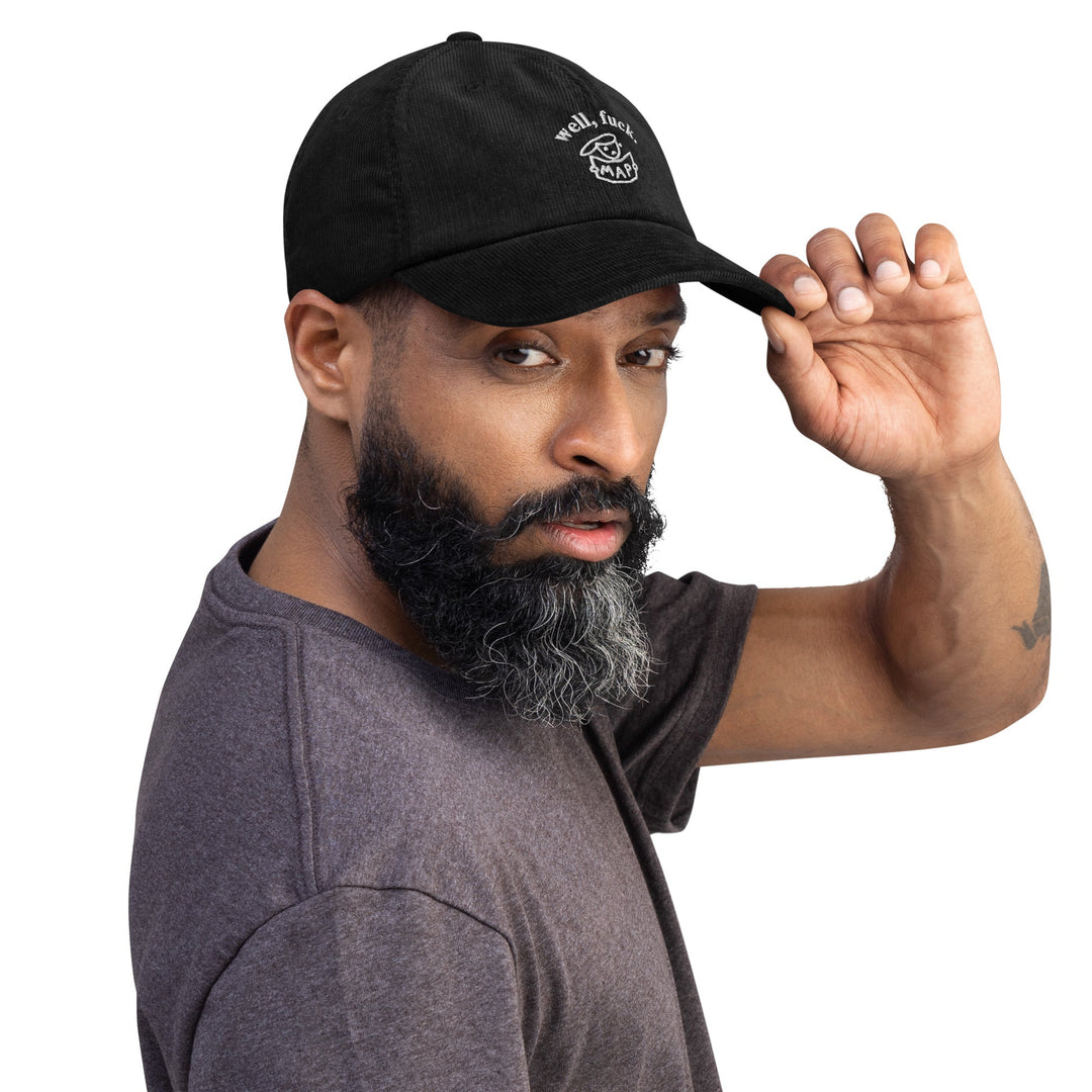 'Well, Fuck' Corduroy Cap - The Fun Shop by Tegan