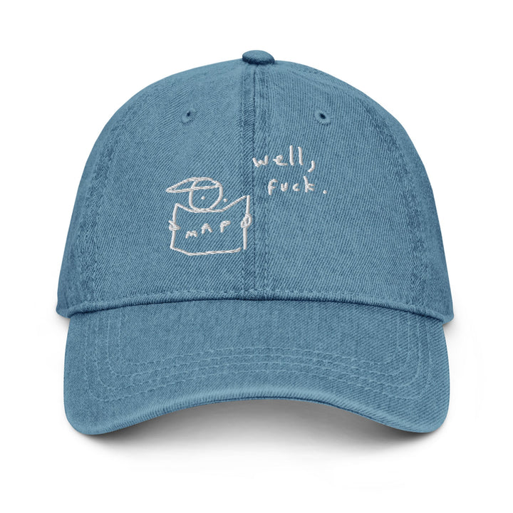 'Well, Fuck' Denim Cap - The Fun Shop by Tegan