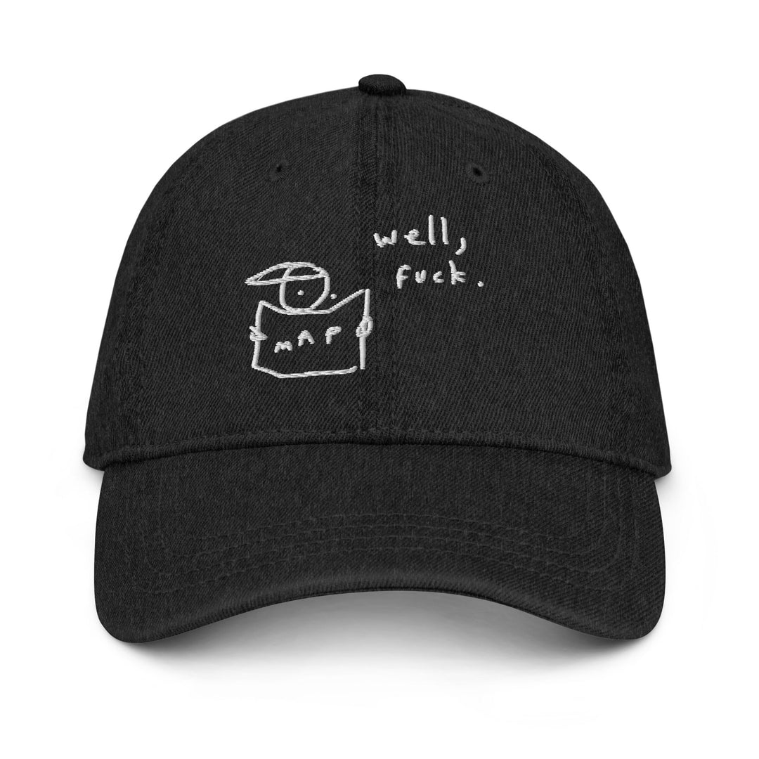 'Well, Fuck' Denim Cap - The Fun Shop by Tegan