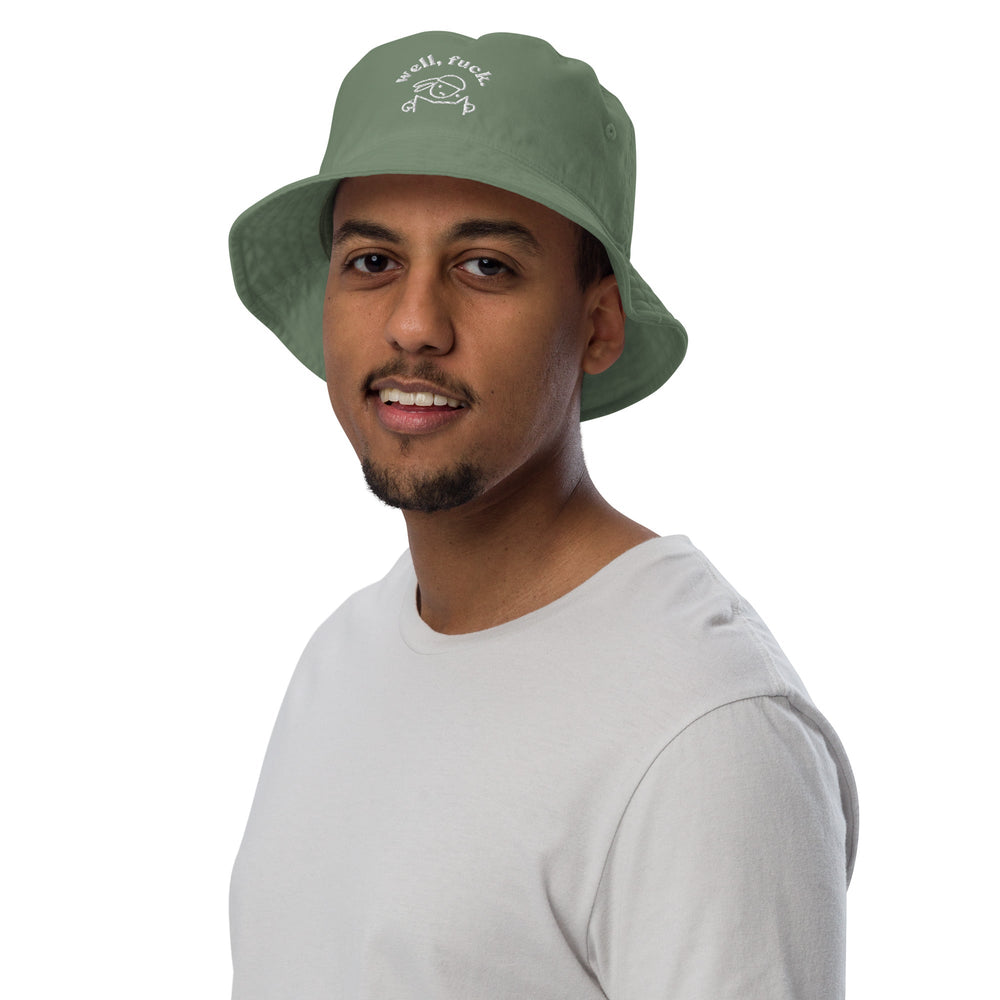 'Well, Fuck' Organic Bucket Hat - The Fun Shop by Tegan