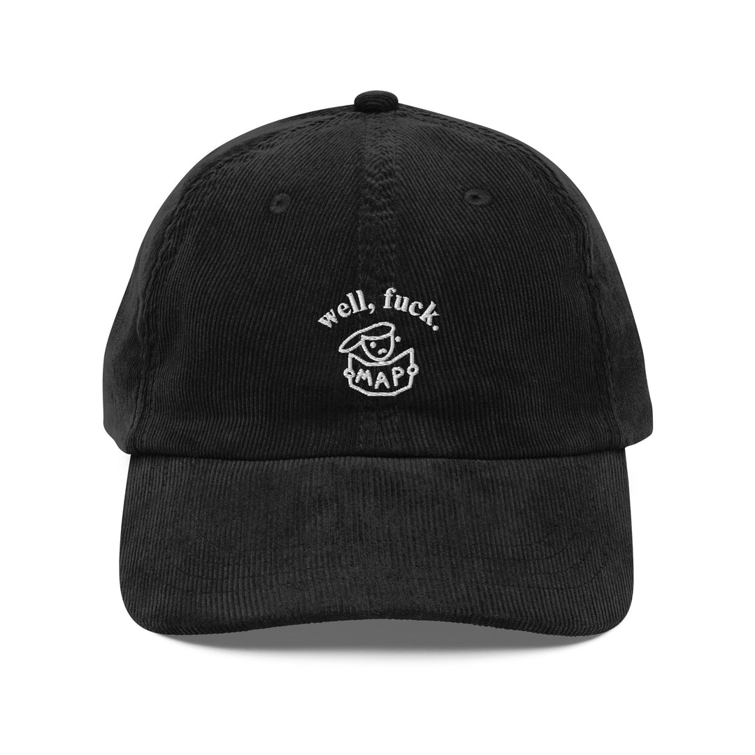 'Well, Fuck' Vintage Corduroy Cap - The Fun Shop by Tegan