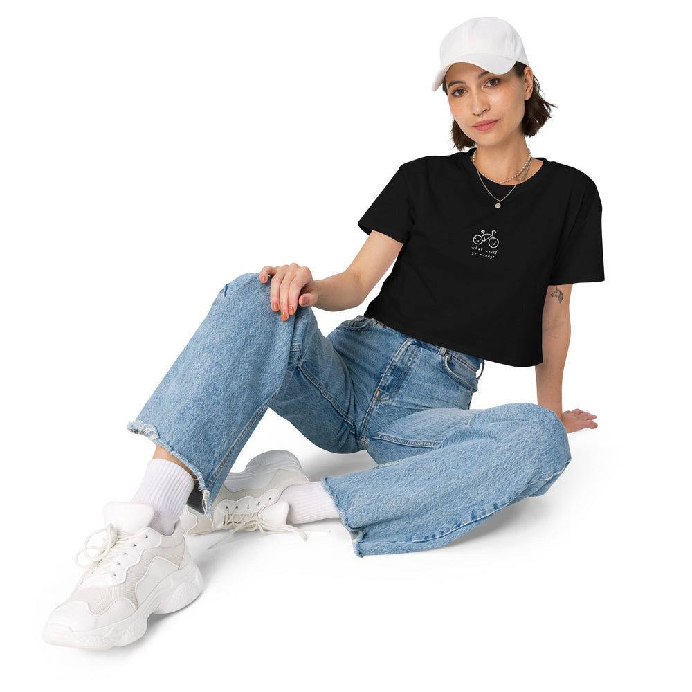 'What Could Go Wrong' Crop Tee - THE FUN SHOP by Tegan